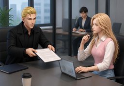 能不能再考虑一下？のイラスト
