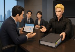 我会在〜前完成交接のイラスト