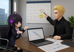 〜截止日期是什么时候？のイラスト