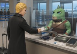 请出示您的〜のイラスト