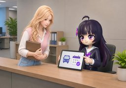 公司提供〜？のイラスト