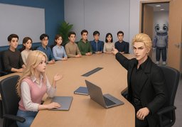 团队规模是〜人吗？のイラスト