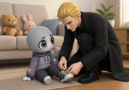 도와주다のイラスト