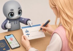 住宿地址要写〜吗？のイラスト