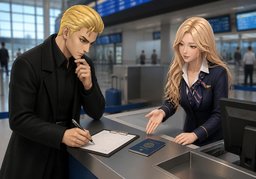 航班号要写吗？のイラスト