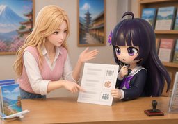 多项如何填写？のイラスト