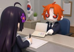 签证〜要写吗？のイラスト