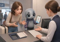 不敢当のイラスト