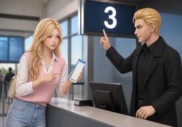 我属于哪个登机组？のイラスト