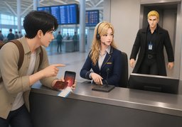 请找会说〜的工作人员のイラスト