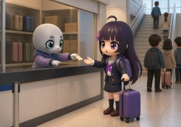 可以〜行李吗？のイラスト