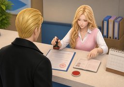 可以出具〜吗？のイラスト