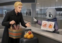 哪些东西禁止入境？のイラスト