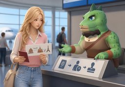 转机需要〜吗？のイラスト