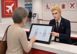 转机后能继续坐同一个座位吗？のイラスト