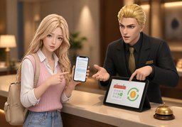 取消请提前通知のイラスト