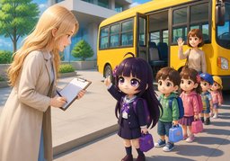 出发前会点名のイラスト