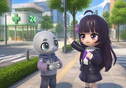 附近有什么〜？のイラスト
