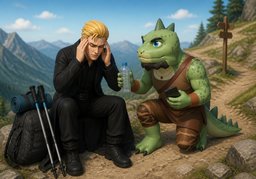 我头痛のイラスト