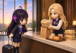 早餐可以打包吗？のイラスト