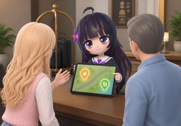 会有几次休息？のイラスト