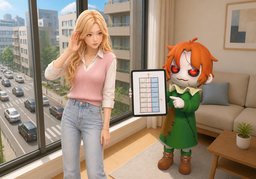 房间隔音好吗？のイラスト