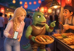 值得一来のイラスト