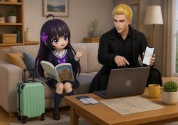我在这里待〜天のイラスト