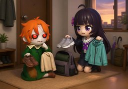 我应该穿什么？のイラスト
