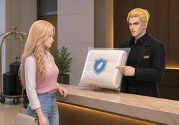 有防过敏的被子吗？のイラスト