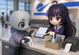行李延误时有代送服务或必需品补偿吗？のイラスト