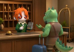 用信用卡预授权のイラスト
