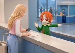 可以在〜寄退税单吗？のイラスト