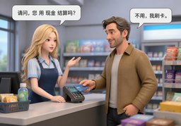 用〜结算吗？のイラスト