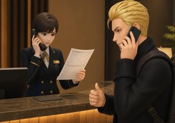 账单上显示的卡号后四位是……吗？のイラスト