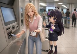 机器吞了我的卡のイラスト
