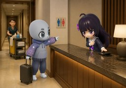 洗手间不太干净のイラスト