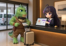 叫车のイラスト