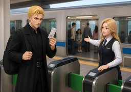 票上有座位号吗？のイラスト