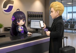 取车时需要出示〜？のイラスト