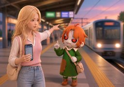 是快车还是慢车？のイラスト