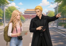 这是去〜的路吗？のイラスト