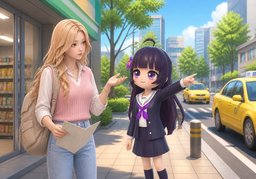 这里能打车吗？のイラスト