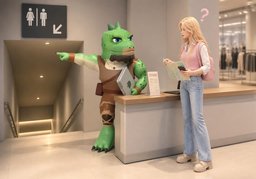 在附近吗？のイラスト