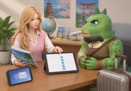 请定期告知进展のイラスト