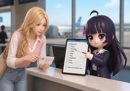 我有食物过敏のイラスト