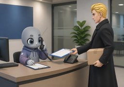 收件人电话是〜のイラスト