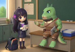 迟交作业会扣分吗？のイラスト