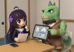 作业要在线提交还是纸质提交？のイラスト