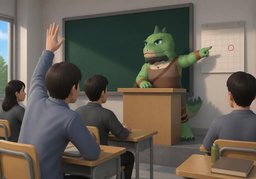 课堂有〜吗？のイラスト